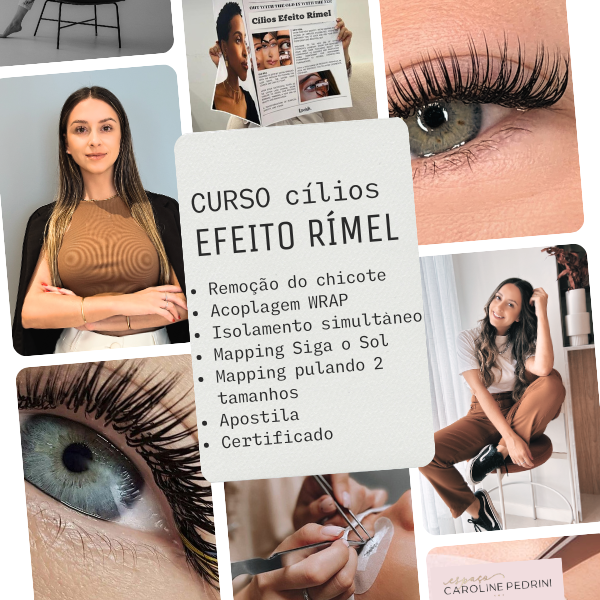 Curso Efeito Rímel por Caroline Pedrini + Cílios Completo vale a pena?