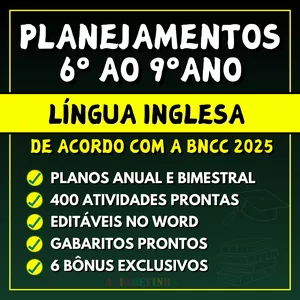 Planejamento Escolar de Língua Inglesa: Como Organizar suas Aulas com Eficiência CUPOM DE DESCONTO