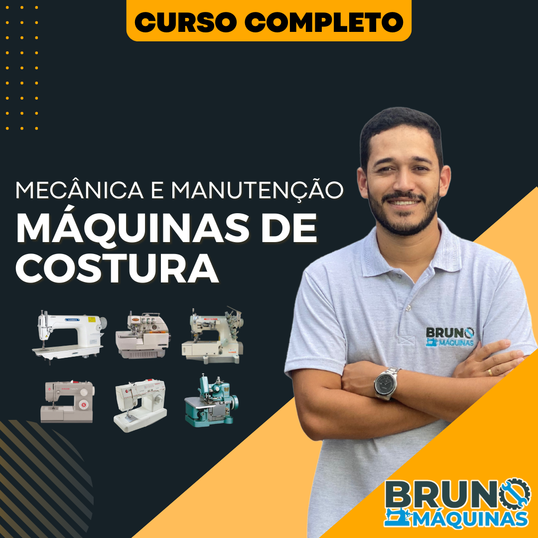 🧵 Como aprender manutenção de máquinas de costura de forma prática e profissional? CUPOM DE DESCONTO