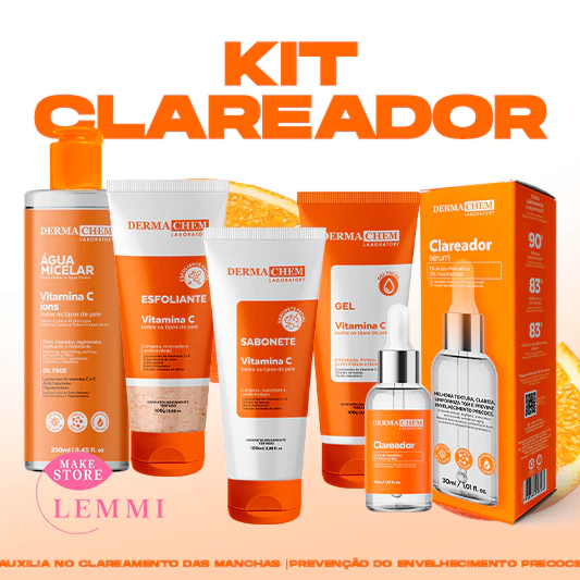 Kit Skincare Vitamina C Clareador e Anti-idade – Dermachem | eBookPDF
