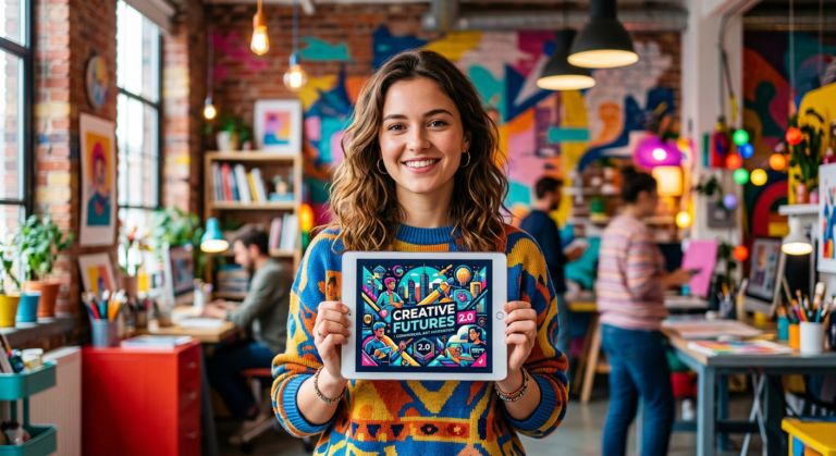 Arte comercial criada com o CreativeLab.IA 2.0