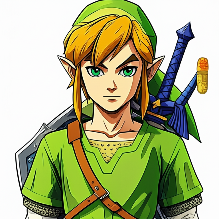 Desenho de Link de Bastidores feito com lápis ou tablet gráfico