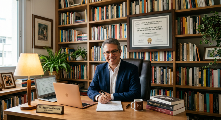 Psicanalista com certificado internacional