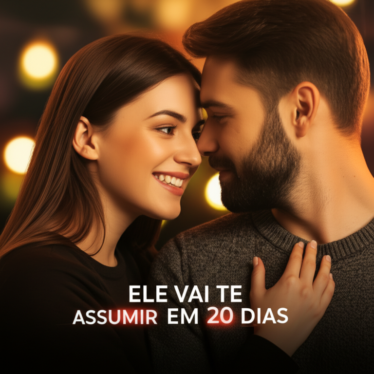 Mulher e homem felizes juntos, representando relacionamento romântico