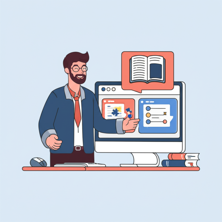 Professor usando ferramenta de IA para educação