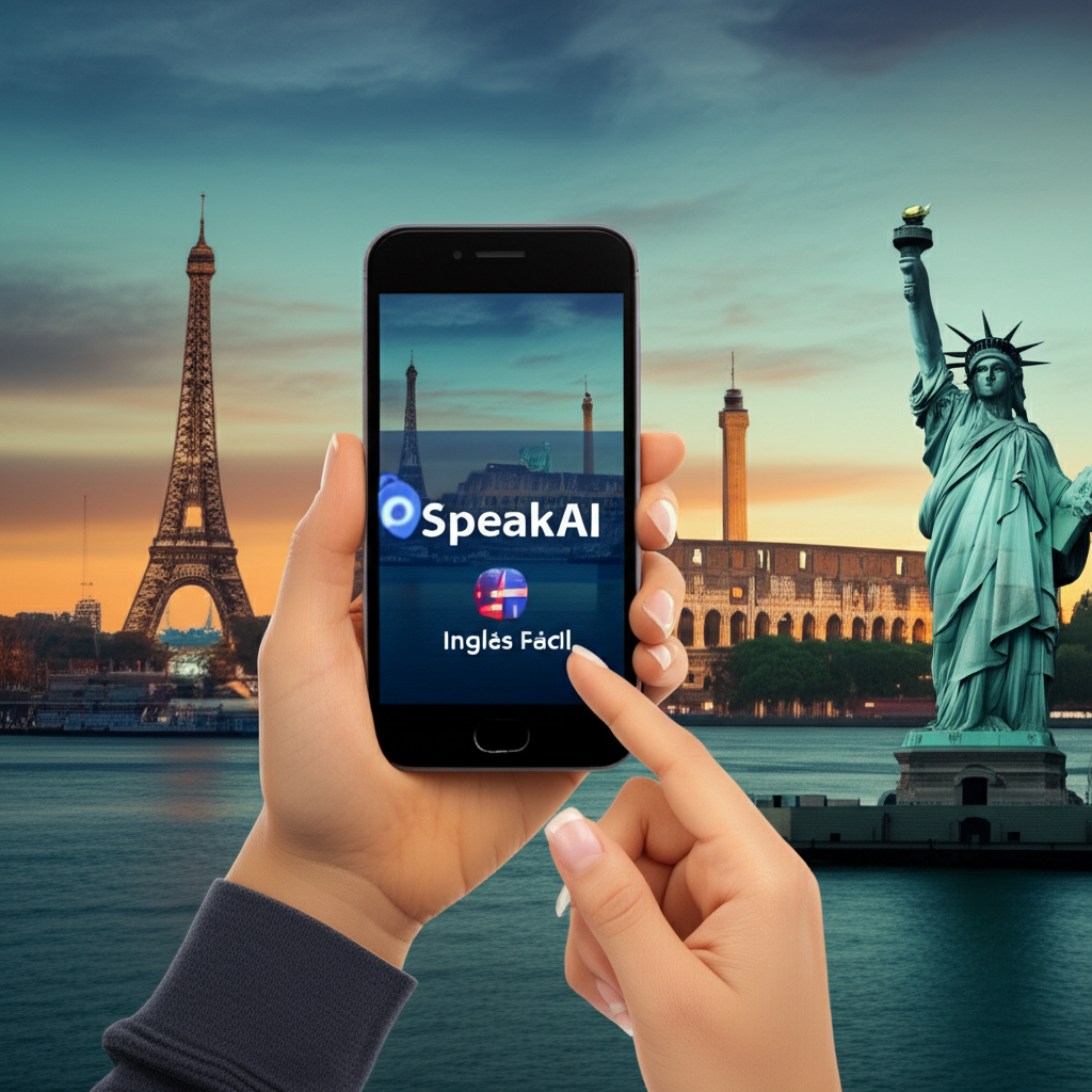 SpeakAI Inglês Fácil - Aprenda Inglês com Tecnologia de Ponta