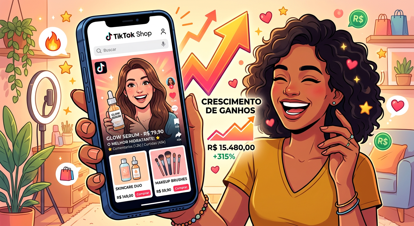 TikTok Shop - Ganhe Dinheiro com Vídeos