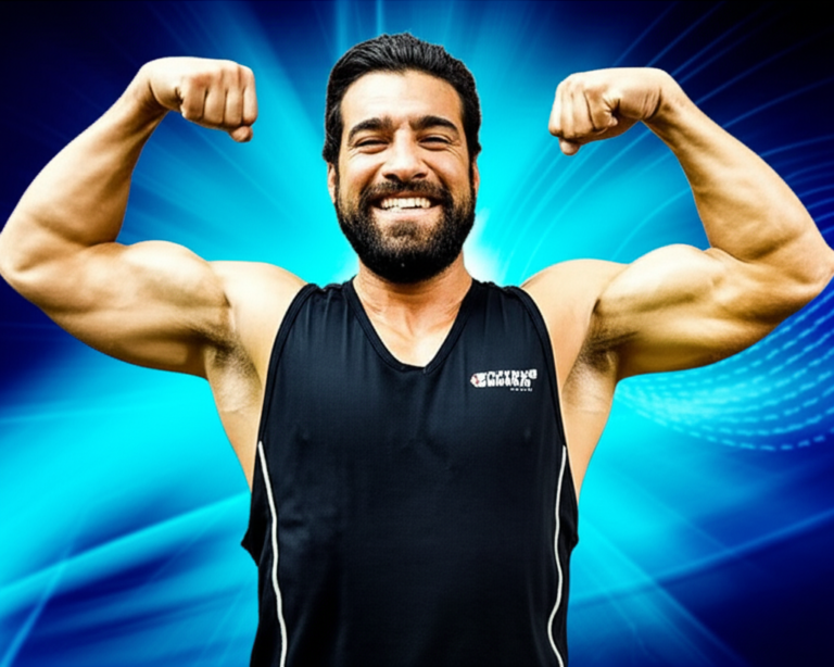 Homem confiante e saudável após adesão ao Clube da Testo