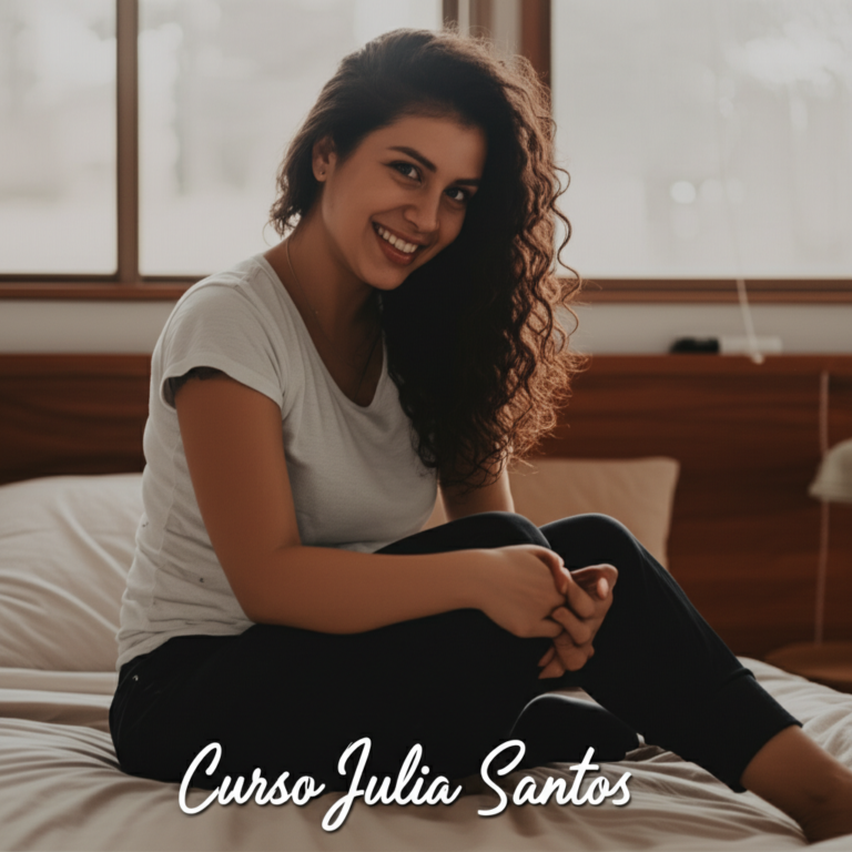 Mulher sorrindo na cama, representando confiança e intimidade