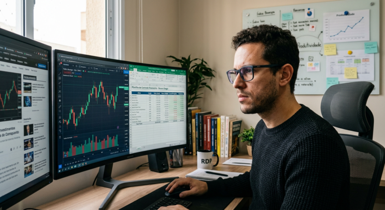 Renan Diego Produtividade trabalhando em seu escritório