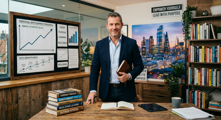 Imagem de um homem confiante e determinado