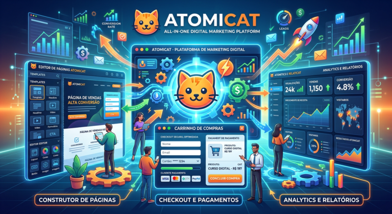 Plataforma Atomicat para marketing digital