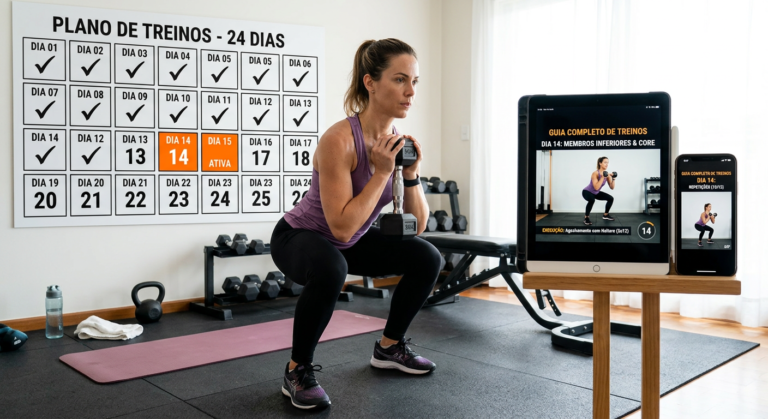 Guia Completo de Treinos - Exercícios em casa ou academia