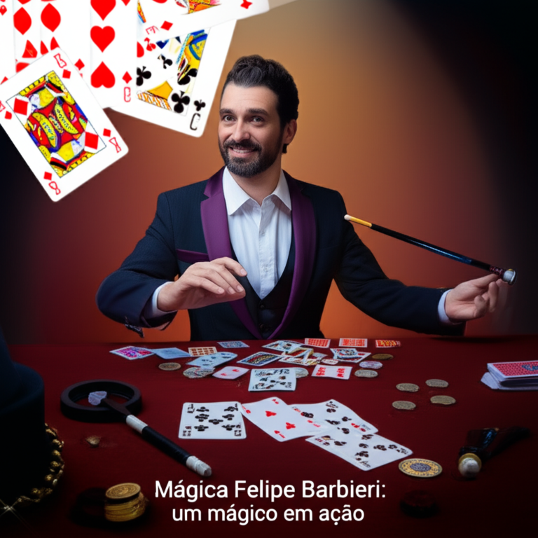 Mágica Felipe Barbieri: mágico em ação