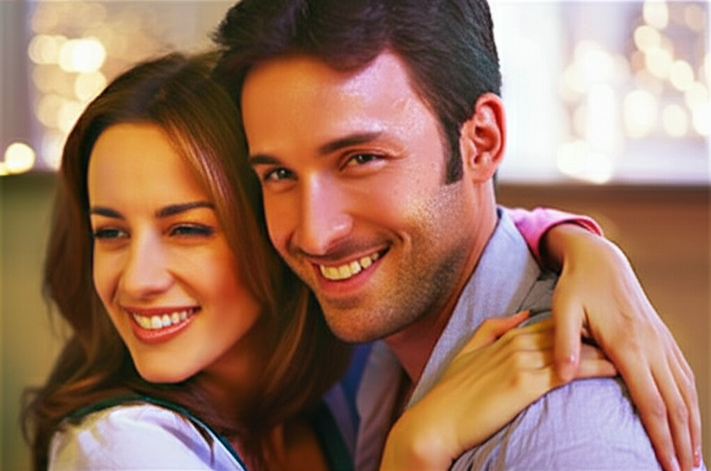 Erro de Processamento: Título Não Encontrado 1 Casal feliz abraçado, representando amor e intimidade