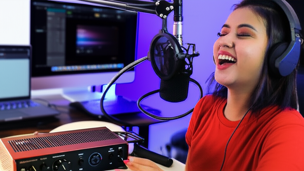 Curso de canto online com equipamentos de gravação