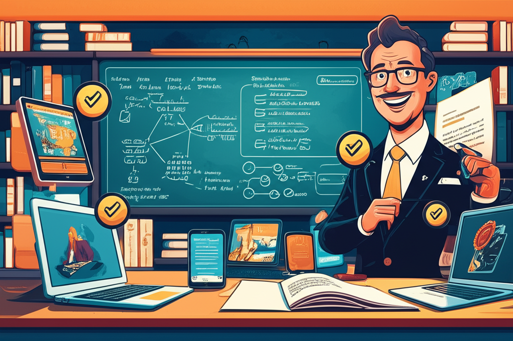 ACADEMIA DE PORTUGUÊS: curso gramática e escrita completa. 1 Imagem promocional da Academia de Português do Prof. Álvaro Ferreira, mostrando professor, quadro com regras gramaticais e ícones de concursos, simbolizando curso completo de gramática e escrita para concurseiros.