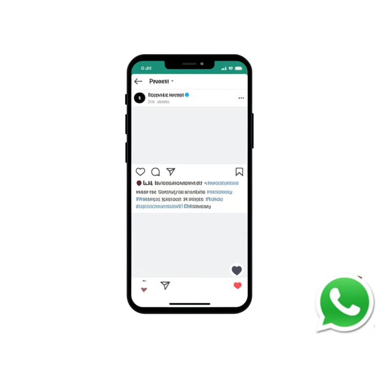 ZapPost Criador de Posts - Tela de Smartphone com Post Pronto