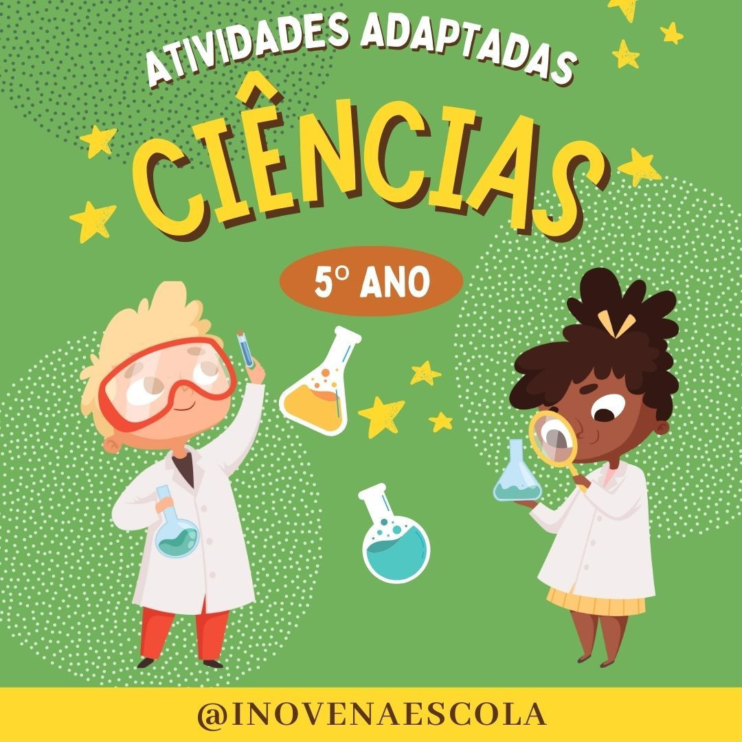 Ciências 5º ano Atividades Adaptadas - Fabiane Schwade | Inclusão prática CUPOM DE DESCONTO