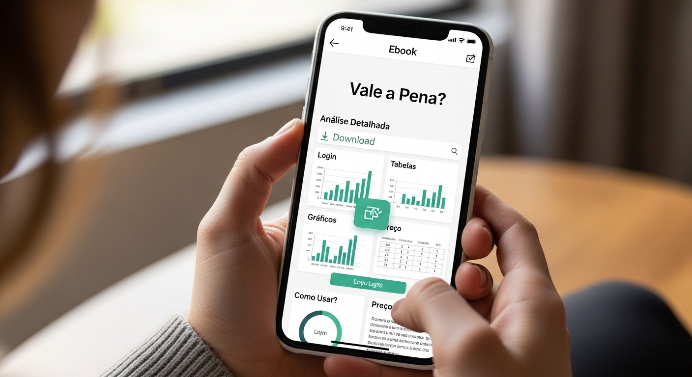 Ana Paula Noleto, top TikTok Shop creator, mostrando o TikTok Shop em seu smartphone em um ambiente de home office moderno.