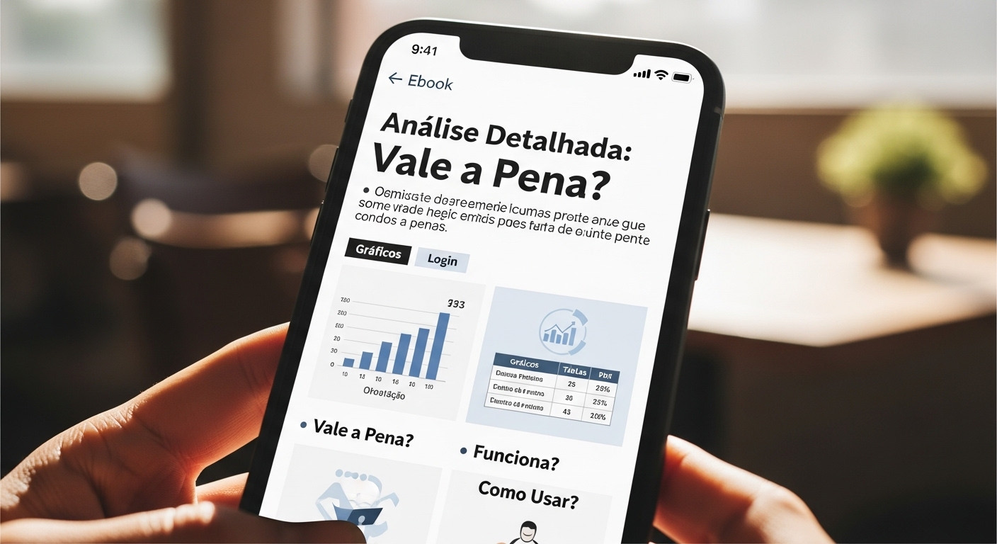 Renato Berton presenting the "Negociação" course with a workbook and a digital screen showing "Acordos Vantajosos Sem Impasses" in a corporate setting.