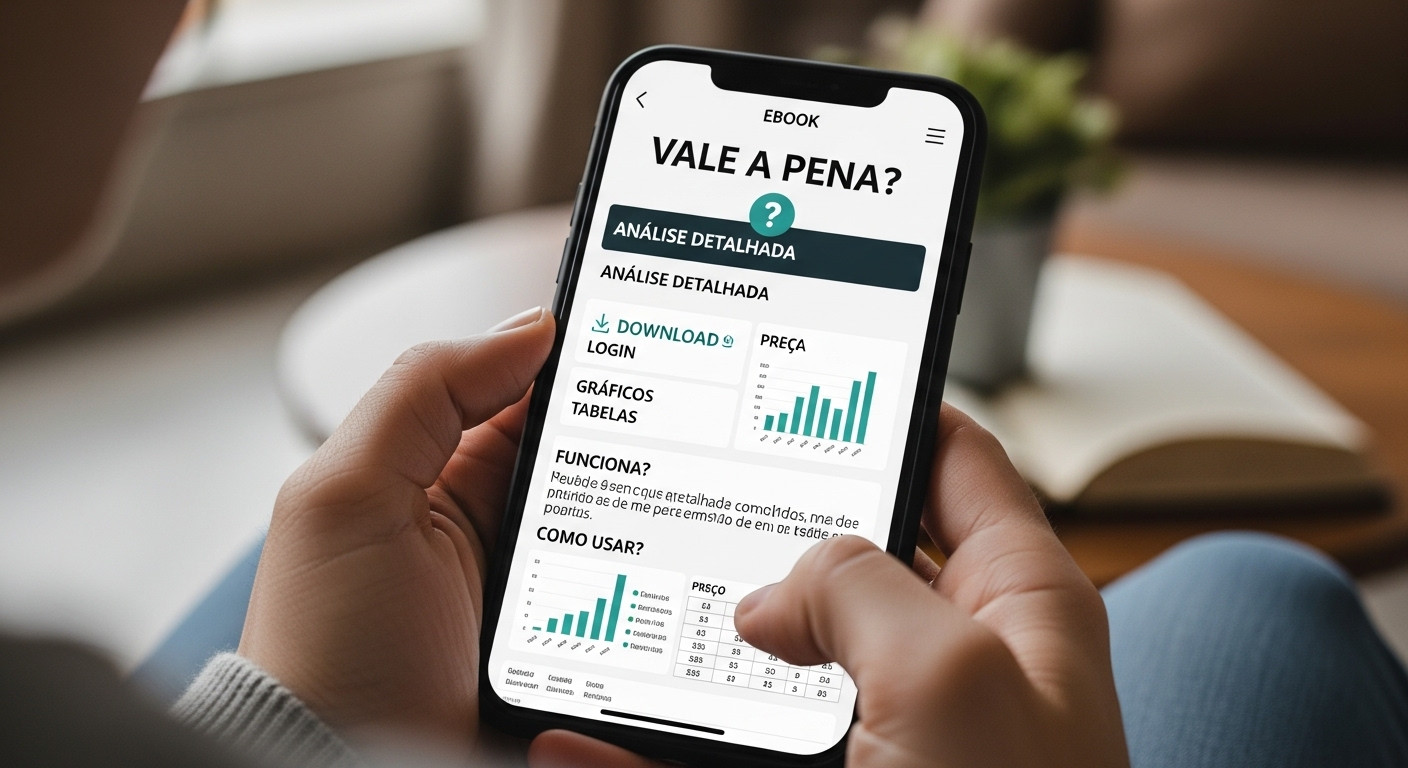 Livro digital 'Onde está na Bíblia' mostrando versículos bíblicos organizados por temas, com destaque para debates religiosos e resposta a heresias modernas. Inclui smartphone com mensagem de WhatsApp ilustrando a facilidade de acesso aos versículos.