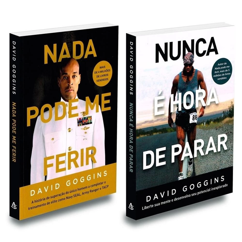Nada Pode Me Ferir + Nunca É Hora de Parar - David Goggins | EbookPDF Resiliência Força CUPOM DE DESCONTO