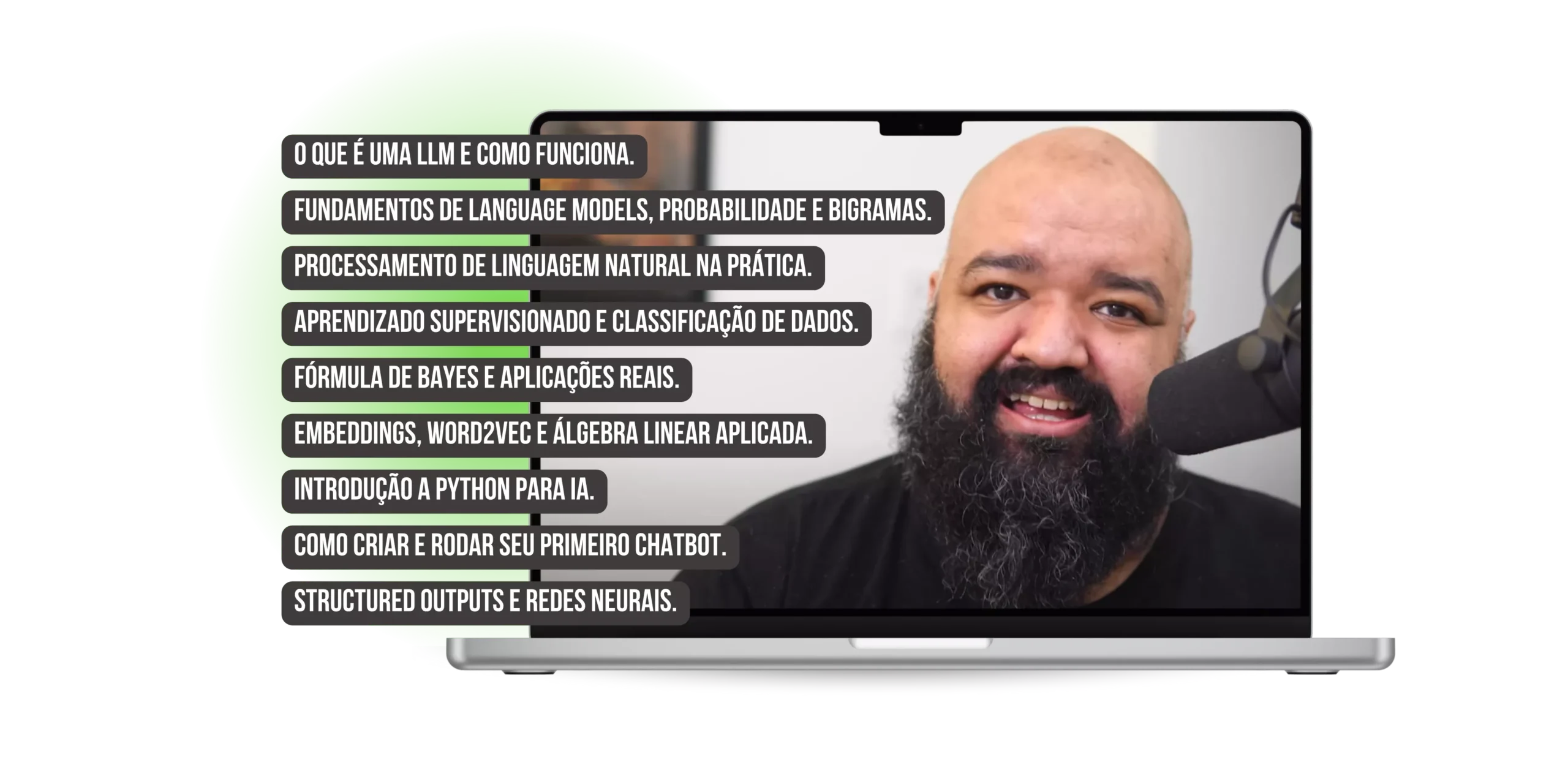 Ilustração de um ambiente de engenharia com placa de desenvolvimento STM32, laptop mostrando código C e ícones de comunicação industrial, representando o Curso STM32 de Gabriel Moreira Vigiano.